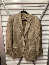 Lauren Ralph Lauren Houndstooth Crème Wool/silk Blend Blazer Or Sports Coat 40R