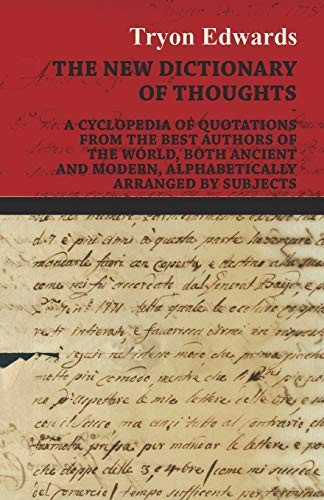 Edwards Tryon-New Dict Of Thoughts - A Cyclo Book NEW - Picture 1 of 1