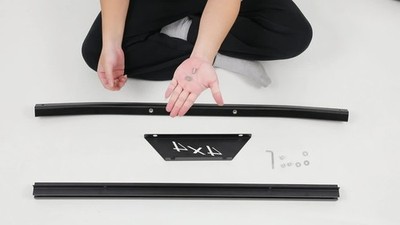 Roof Rack Cargo Basket Cross Bars w/LED Lights For Jeep Grand