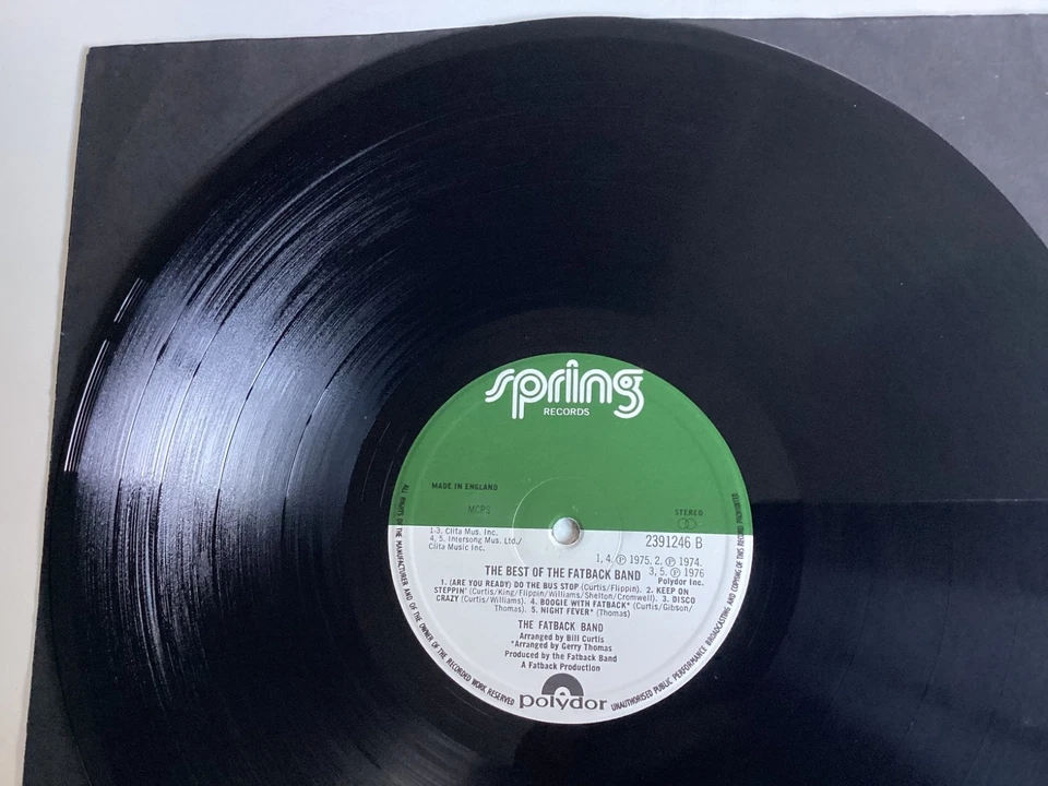 THE BEST OF THE FATBACK BAND COMPILATION VINYL LP BUS STOP YUM YUM SOUL FUNK ( E - Image 4 of 4