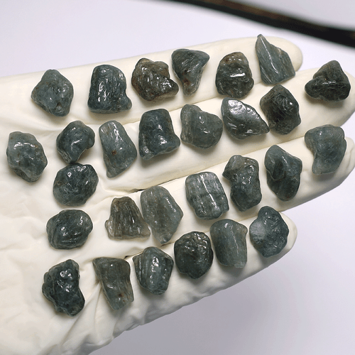 Wholesale 28 PC Natural Grandidierite Collectible Polished Rough Mineral Crystal - Picture 3 of 11