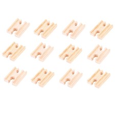 Bigjigs Rail Wooden Mini Track Female/Female (Pack of 12) Expansion Pack