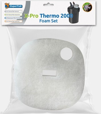 Superfish X Pro Thermo 2000 Schaumset 3 Stück für Außenfilter