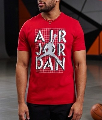 Nike Air Jordan Jumpman Stack T-Shirt Style# FN5978-687 Men s Size Small
