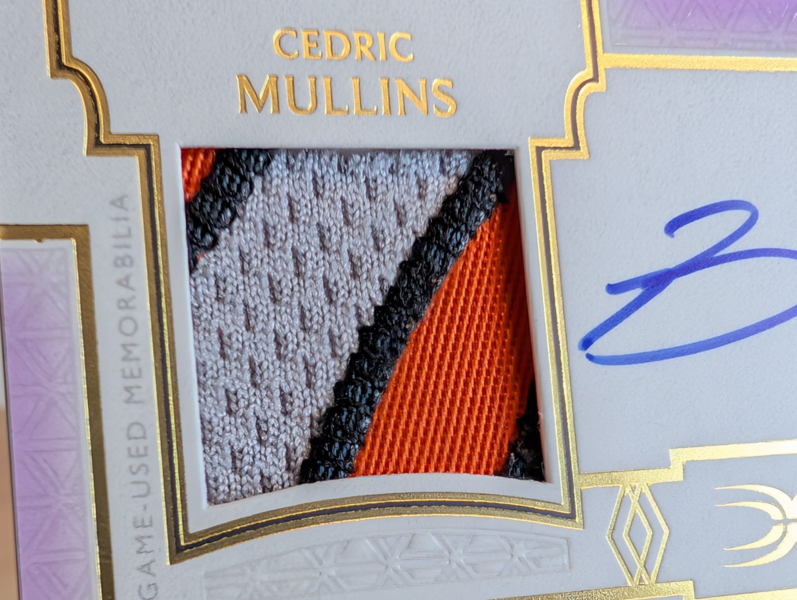 2024 Topps Definitive DUAL PATCH AUTO Cedric Mullins Ryan Mountcastle /10 ORIOLE view 3