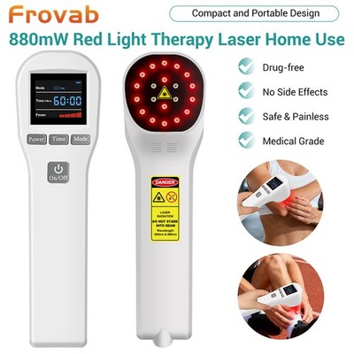 Red Light Therapy Cold Laser 650+808nm for Knee Back Joint Pain Relief Home Use