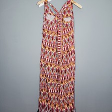 PRELOVED ROMAN DRESS PETITE SIZE 14 ETHNIC MAXI LONG SUMMER MULTICOLOUR RT41