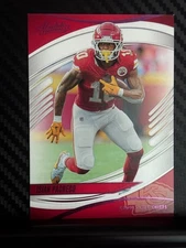 2025 Panini Absolute - Isiah Pacheco PINK PARALLEL #92 Kansas City Chiefs