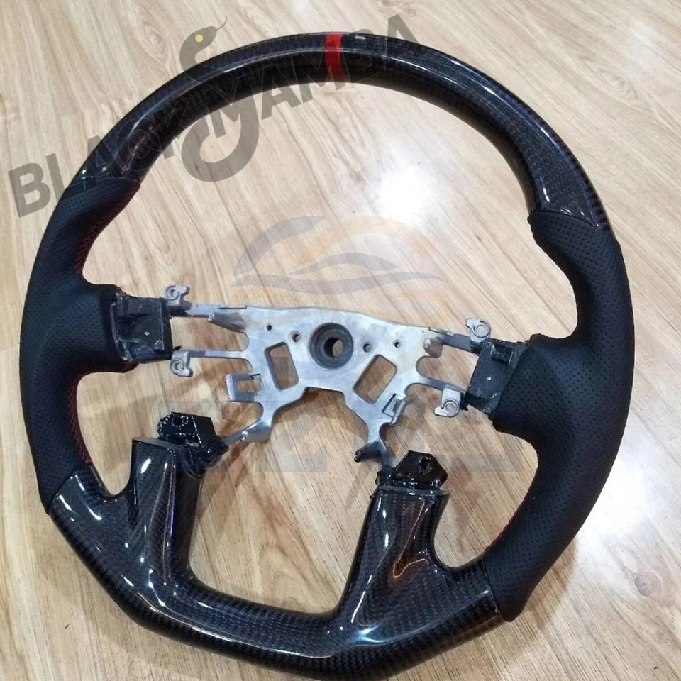 Customized Real Carbon Fiber Steering Wheel for NISSAN Titan ARMADA 2013-2017 Foto 3 de 4