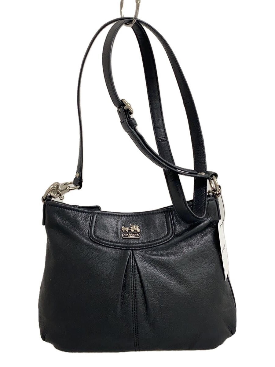 Vintage Authentic Coach Black Leather Shoulder Bag