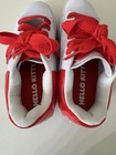Hello Kitty Wheelies WM Sz 5 Yth Sz 4 VGUC RED & WHITE leather HTF — photo 2