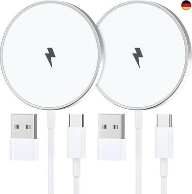 Apple Magsafe Ladegerät 2Pack, 15W 2M Wireless Charger iPhone Induktive 