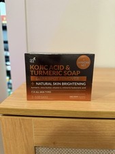 Kojic Acid Soap  African Net Sponge 2 pack X 142g Turmeric bars Dark spot rem