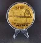 2022 New Zealand Mint ( Agoro ) 5 oz Gold Star Wars Death Star - RARE 25 Mintage