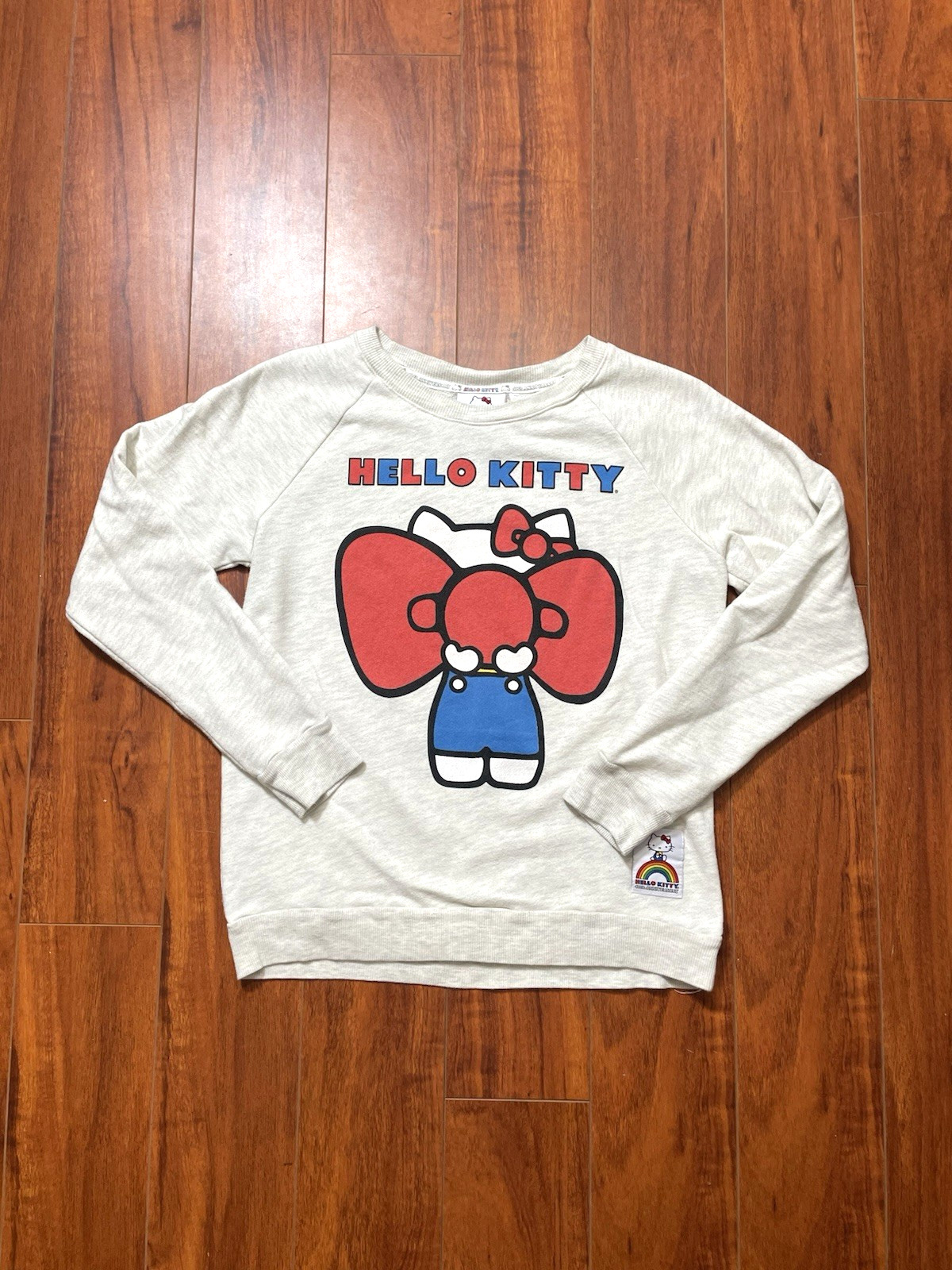 Hello Kitty 40th Anniversary Gray Sweatshirt Womens Size Small 21.5x18.5