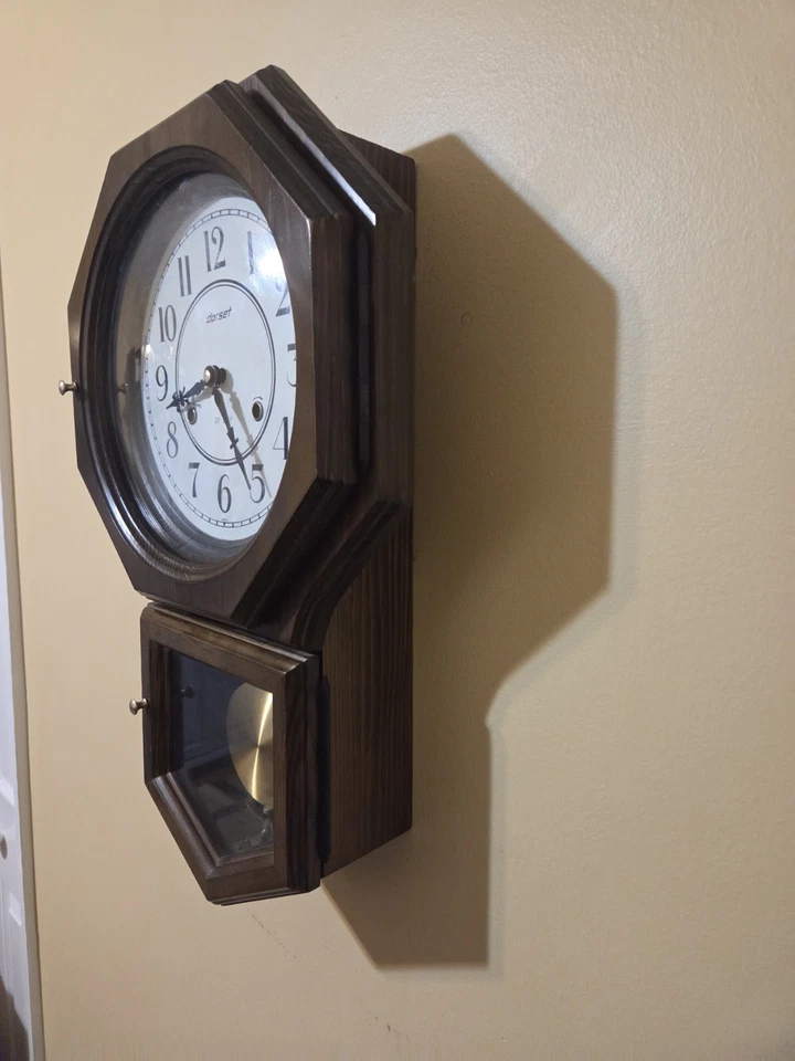 Vintage Dorset 31-day Wall Clock Chines Key Working - Image 2 of 4