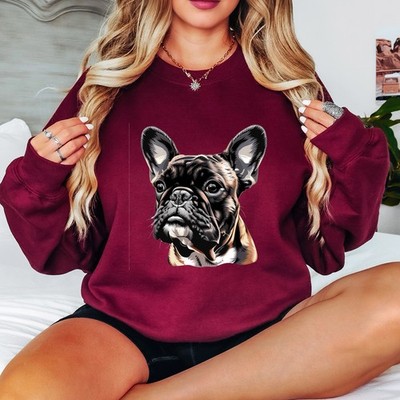 French Bulldog Dog Pet Animal Womens Sweatshirt Graphic Jumper