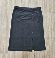 Vintage 80s 90s Stylecraft Womens Sz 12 Skirt Black