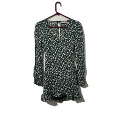 Reformation Eleanor Floral Mini Open Back Dress sz 0