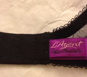 L'AGENT by AGENT PROVOCATEUR Black Bronze Saskiia Lace Mesh Bra 32D NWT New