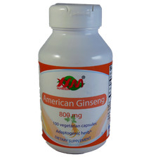 American ginseng capsule 800 mg 100 Capsules, Made In USA