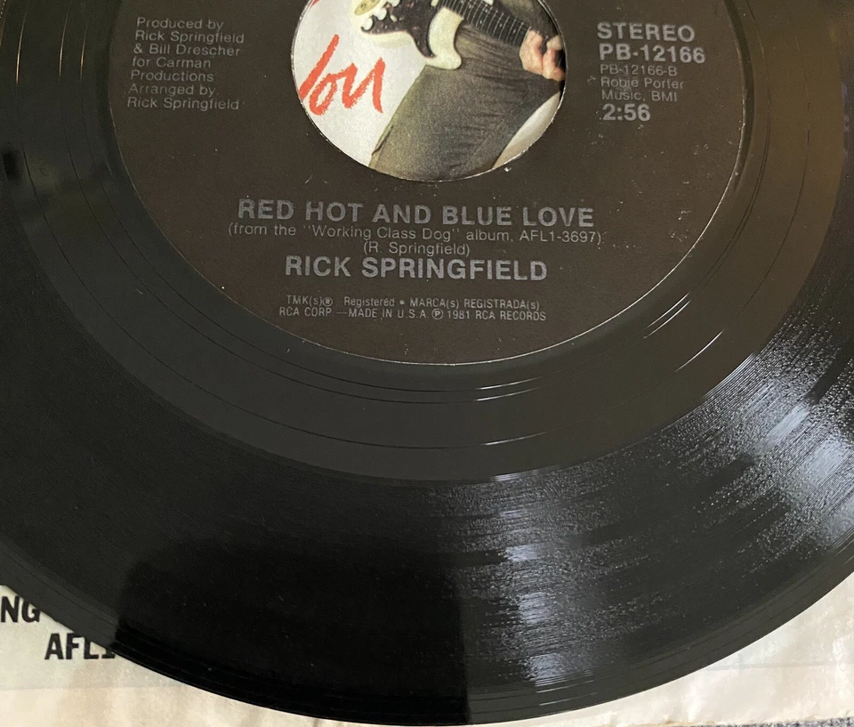 Rick Springfield I've Done Everything For You 45 rpm Record RCA PB-12166 NM/VG+ - Image 2 of 4
