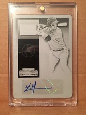 Yoan Moncada 2015 Contenders Printing Plate Auto Rc Rookie 1/1 International