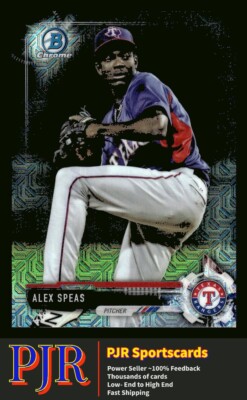 2017 Bowman Chrome #BCP68 Alex Speas Texas Rangers  Mega Box