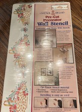 NEW STENCIL DECOR Pre-Cut Decorator Wall Stencil Fruit Basket Gatherings 26661