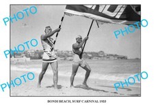 OLD 6 x 4 PHOTO BONDI BEACH SURF CARNIVAL 1933 SYDNEY