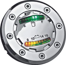 Kuryakyn 7282 Informer LED Fuel & Battery Gauge Chrome