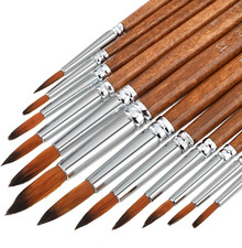 Watercolor Brushes 12Pcs Watercolor Painting Brush Set round Pointed Tip Artist
