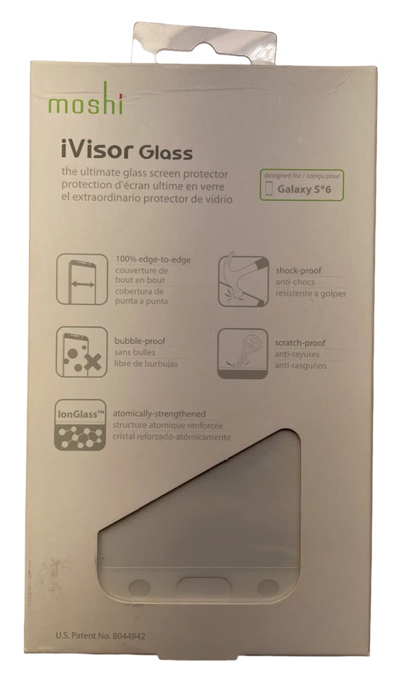 Moshi iVisor Glass Premium Glass Screen Protector for Samsung Galaxy S6 - White - Image 4 of 4