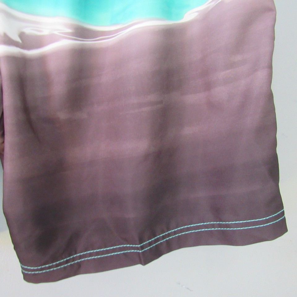 Speedo Board Shorts Mens Size XL MeshLined Teal Blue Black Swim Trunks