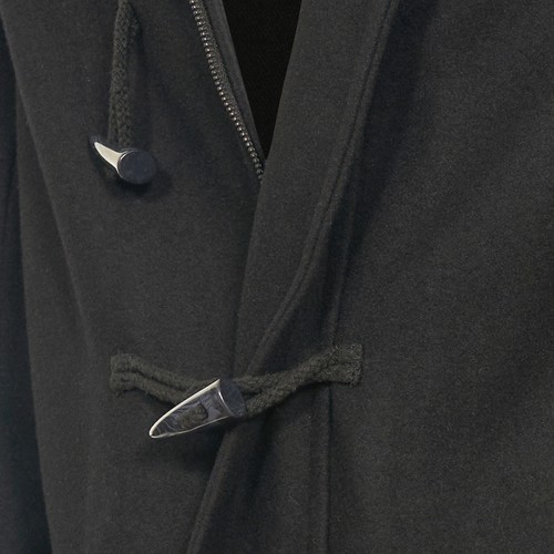 Duffle Coat Wool Mixed Jacket Winter Outdoor Camping Work Fishing Hooded Parka - Picture 5 of 12