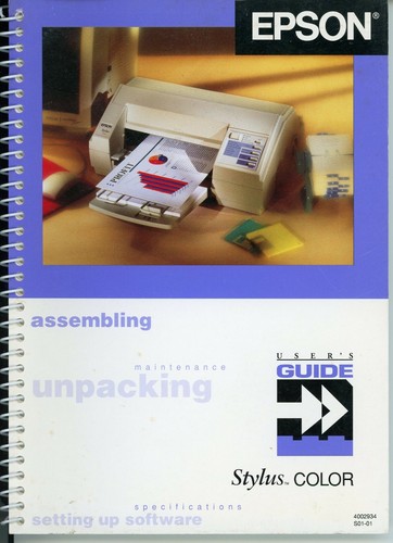 Epson Stylus Color User's Guide 1994 - Picture 2 of 4