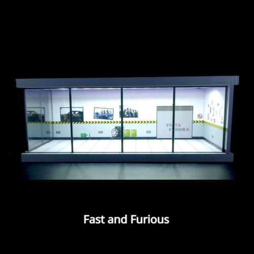 1/64 Scale Diorama Showroom Model LED Lights Car Garage Scene Display Model Gift - Picture 28 of 32