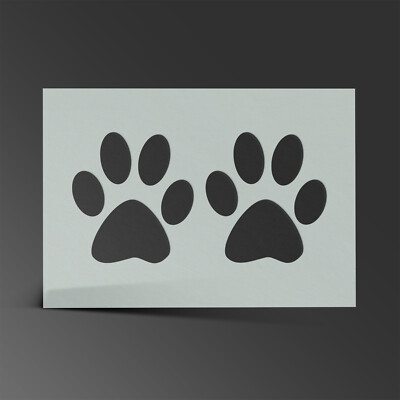 Laser Chimp Paw Print Stencil – Mylar Sheet, 190 Micron, Dog Cat Art Craft Painting - View #3