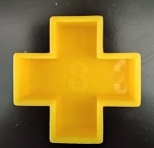 Tupperware Shape-O Ball Sorter TupperToys Replacement Yellow Shape 8 cross