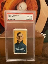 T206 Jake Atz Portrait Piedmont 350 Back PSA 4 Mc Double Names
