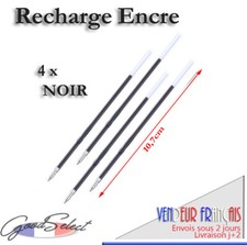4 pcs/lot Recharge 10,7cm Stylo Papeterie bille ENCRE NOIRE (Ref_E11)