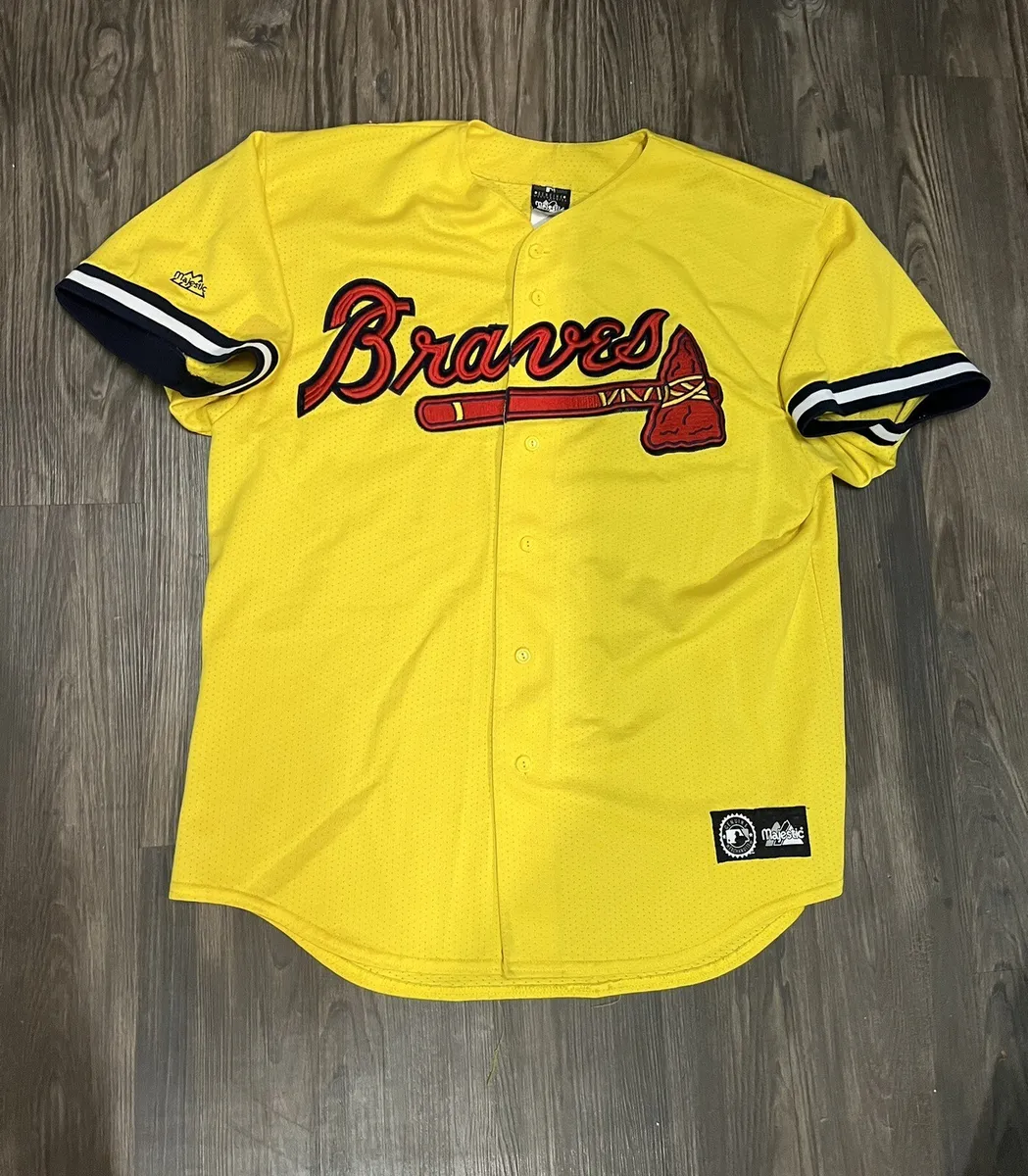 Vintage, Shirts, Atlanta Braves Mlb 9s Baseball Jersey