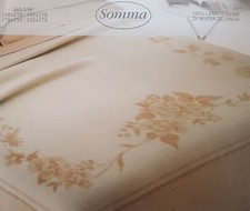 SOMMA. Coperta CINDY 0022037 460 gr. 100% Lana. 1 piazza e mezza, Matrimoniale.
