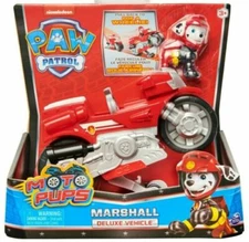 New Nickelodeon Paw Patrol Moto Pups MARSHALL Deluxe Vehicle Motorcycle