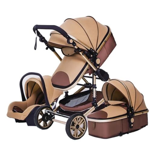 Baby Kinderwagen-Stylischer Kinderwagen 3 in 1 Autositz, Stilvoll und Funktional - Bild 1 von 20