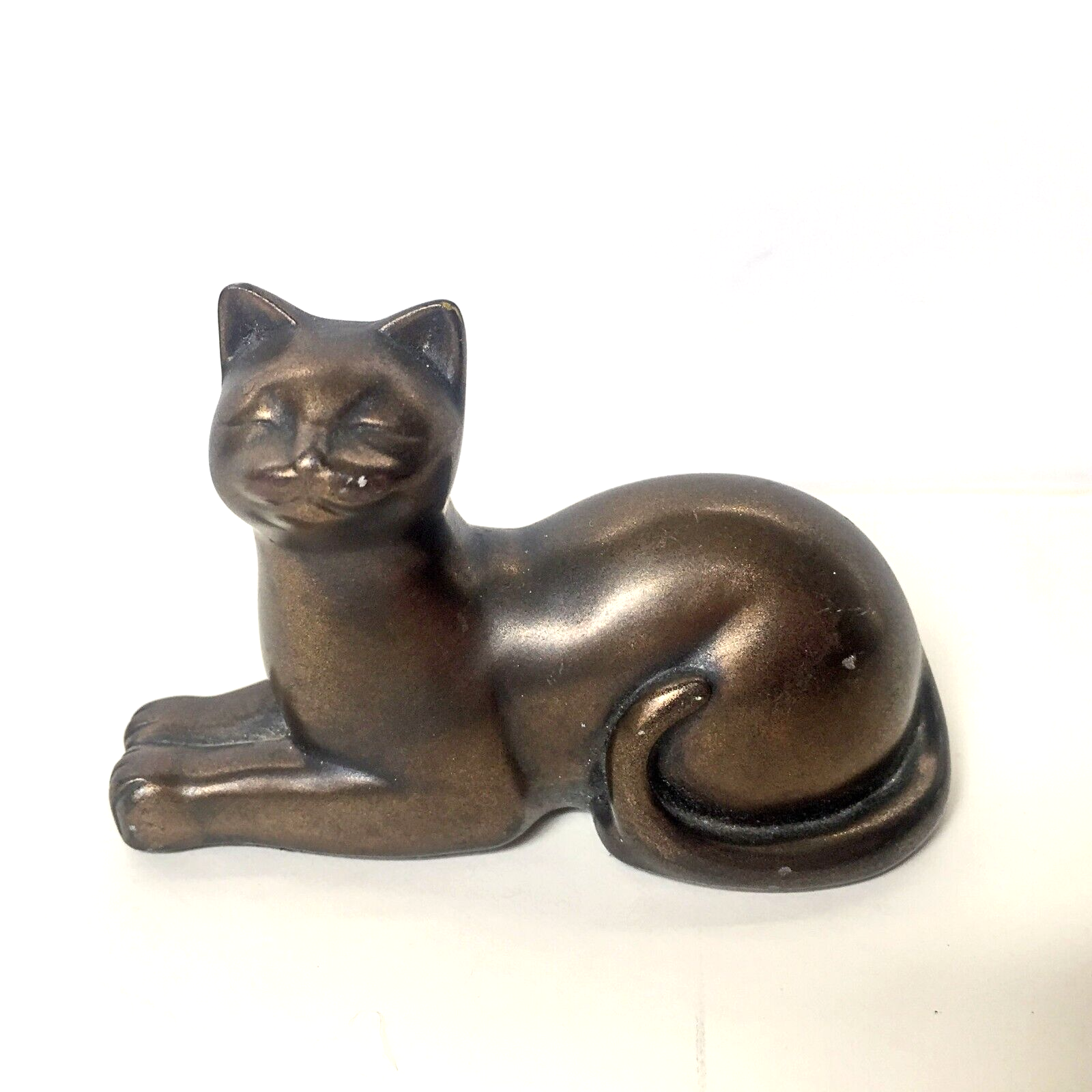 Veronese Shudehill Giftware Bronze Sitting Resin Cat 2001 Figurine