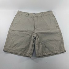 Old Navy Regular Khaki Beige Flat Front Chino Shorts Mens Size 38