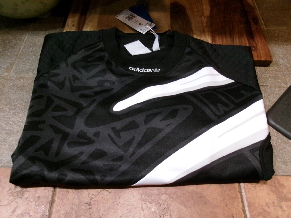 New Men's Adidas Originals IZ4855 Black/White Long Sleeve