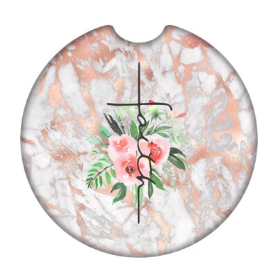 4PC/CHRISTIAN2.6'' Car Coasters Absorbent for Auto Cup Holder Coaster