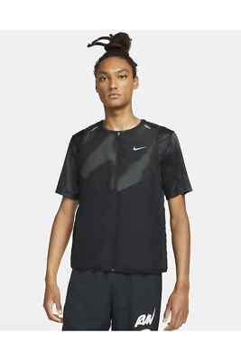 Nike ThermaFit Aero Layer Wild Run Reversible Vest Men Sz S(small) DD6207-010